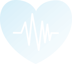 Corazon con latidos de un electrocardiograma